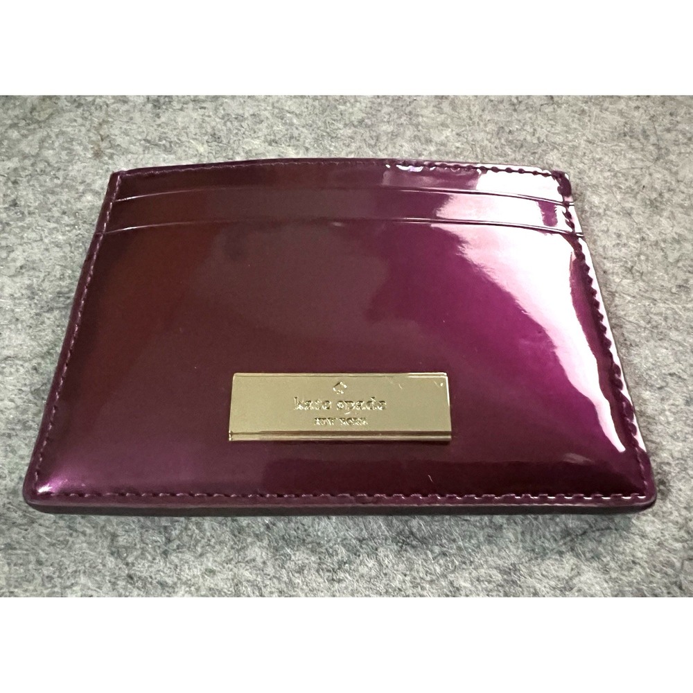 Kate Spade Kenzie Dark Raspberry Cardholder Coin Purse price $99 - Picture 2 of 10